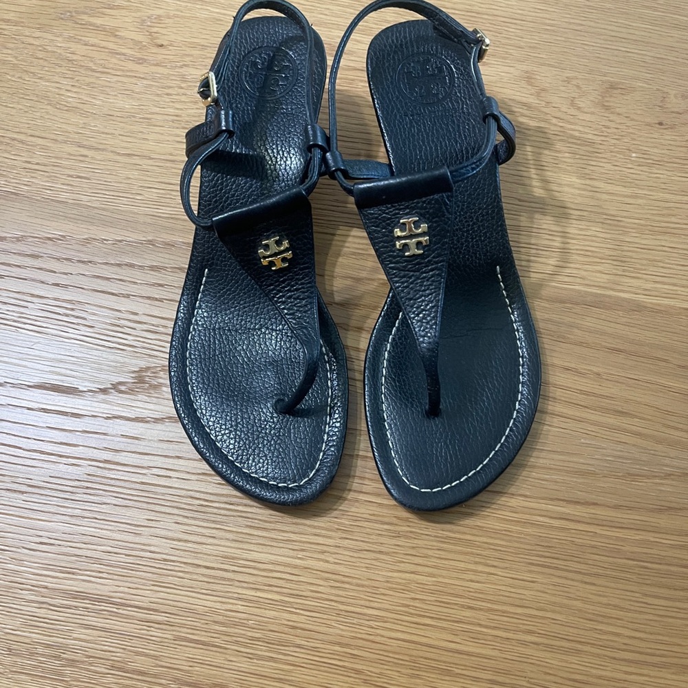 Tory Burch Black Thong Sandals
